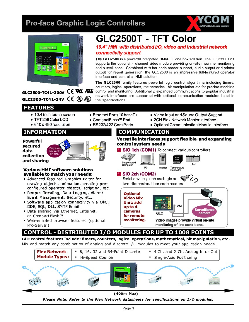 First Page Image of GLC2500-TC41-200V Datasheet.pdf